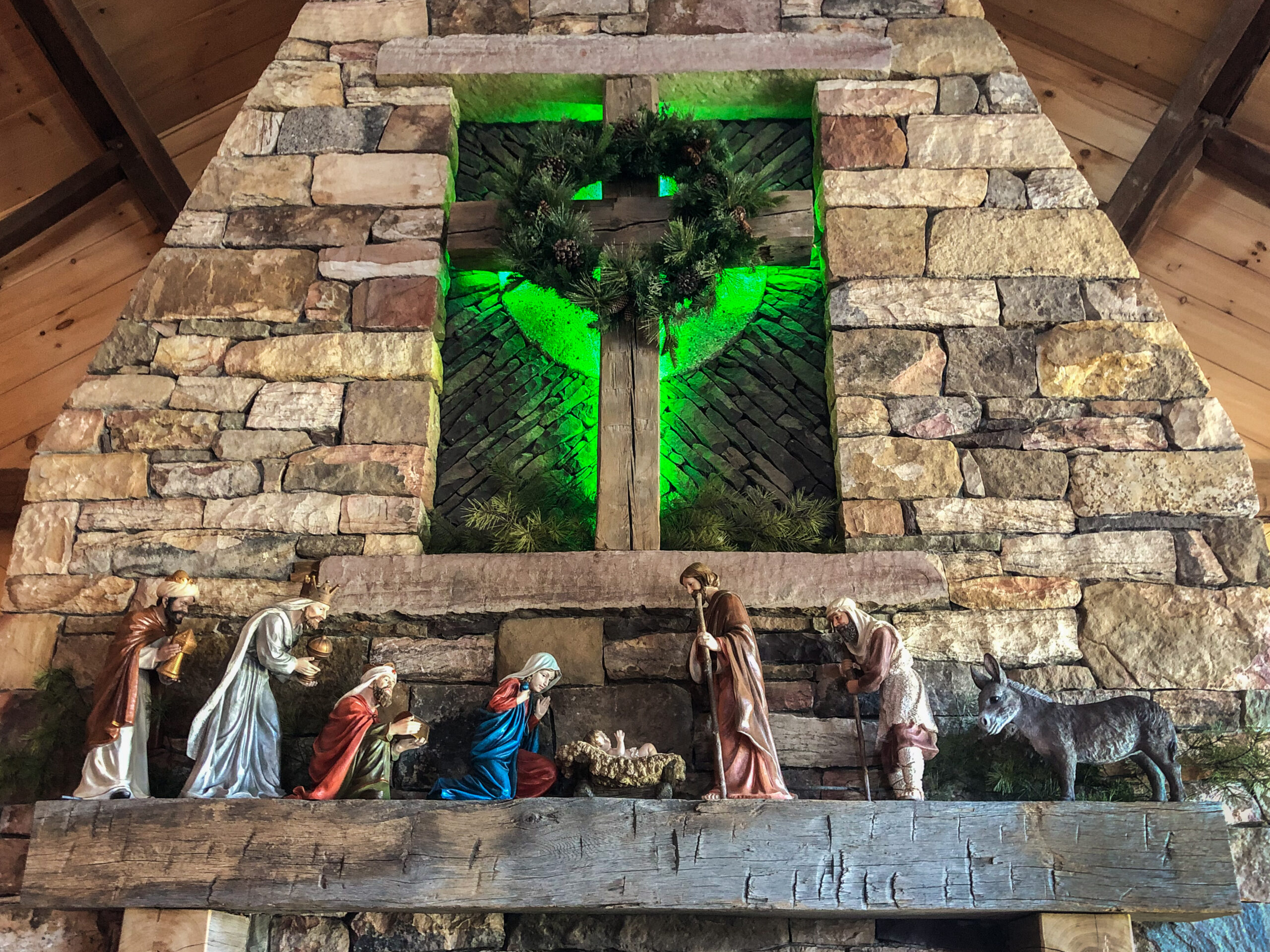 Mantle with Nativity